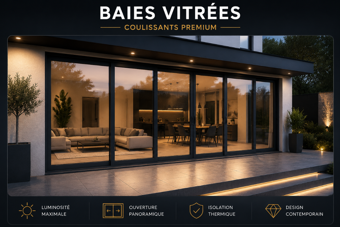 Baies vitrées coulissantes