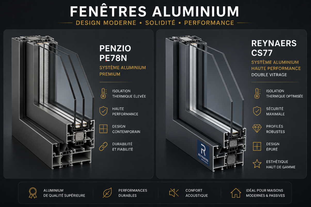 Ponzio PE78N et Reynaers CS77